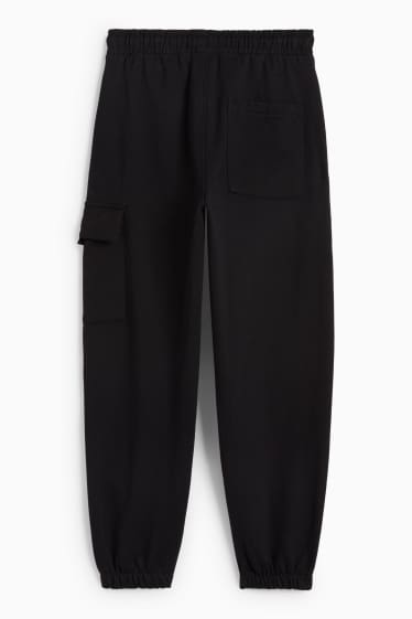 Copii - Băieți - Pantaloni de trening cargo - negru