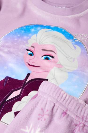 Copii - Fete - Frozen - set - pijama de iarnă și mască de dormit - violet deschis