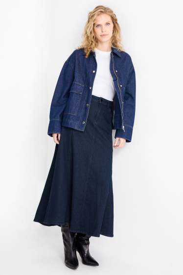 Femei - Fustă de blugi - denim-albastru închis