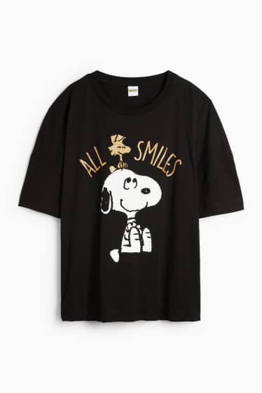 Femei - Tricou - regular fit - Peanuts - negru
