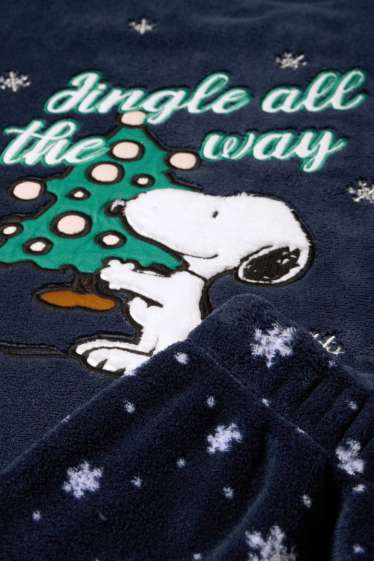 Dámské - Vánoční pyžamo - Snoopy - tmavomodrá