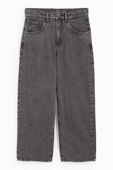 Copii - Băieți - Skater jeans - jeans termoizolanți - denim-gri