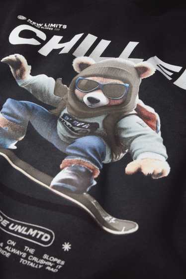 Copii - Băieți - Snowboard - hanorac - negru