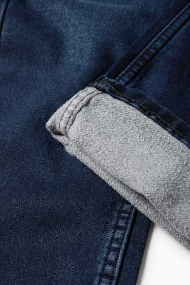 Copii - Băieți - Slim jeans - jeans termoizolanți - LYCRA® - denim-albastru închis