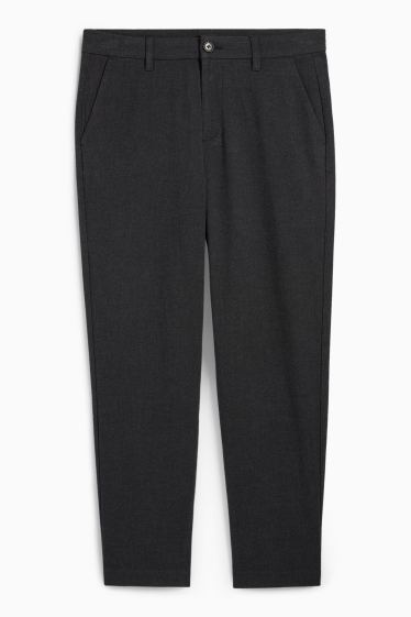 Bărbați - Chino - tapered fit - gri închis