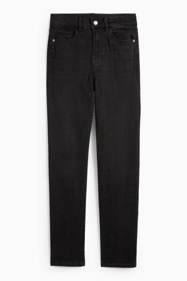 Femei - Slim jeans - talie înaltă - negru