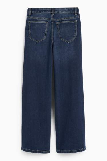 Copii - Fete - Wide leg jeans - denim-albastru închis