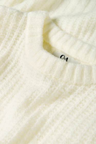 Women - Jumper - ribbed - cremewhite