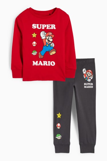 Copii - Băieți - Super Mario - pijama - 2 piese - roșu
