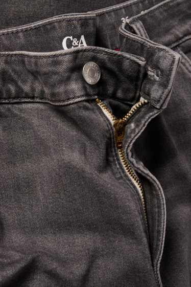 Femei - Wide leg jeans - talie înaltă - LYCRA® - denim-gri închis