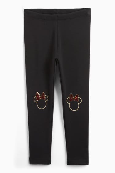 Copii - Fete - Minnie Mouse - colanți termoizolanți - negru