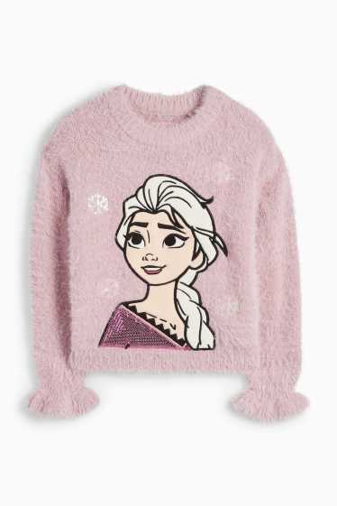 Copii - Fete - Frozen - pulover - violet deschis