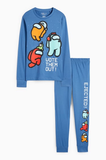 Copii - Băieți - Among Us - pijama - 2 piese - albastru