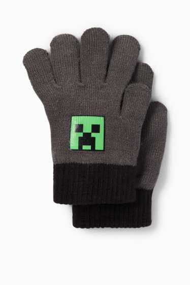 Copii - Băieți - Minecraft - mănuși - gri închis