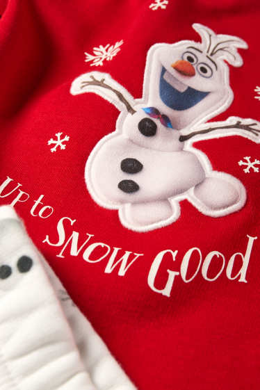 Unisex - Frozen - pijama bebeluși - 2 piese - roșu
