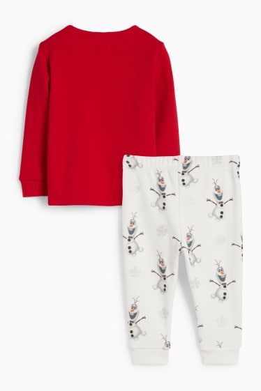 Unisex - Frozen - pijama bebeluși - 2 piese - roșu