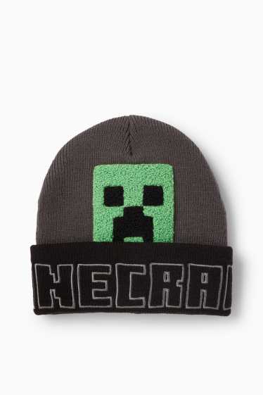 Copii - Băieți - Minecraft - căciulă - negru