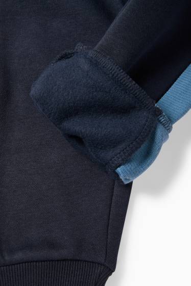 Copii - Băieți - Monstru - set - hanorac și pantaloni de trening - 2 piese - albastru închis