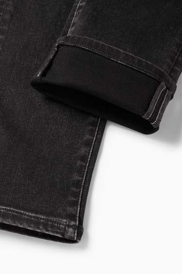 Femei - Slim jeans - talie medie - jeans termoizolanți - LYCRA® - denim-gri închis