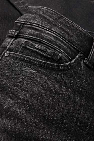 Femei - Slim jeans - talie medie - jeans termoizolanți - LYCRA® - denim-gri închis