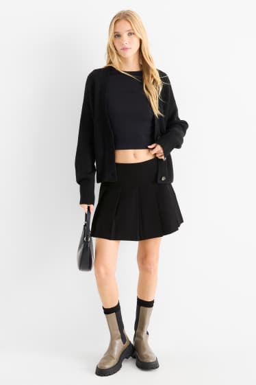 Femei - Fustă-pantalon scurtă - negru