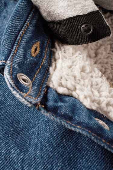 Copii - Băieți - Jachetă tip cămașă din denim cu glugă - denim-albastru