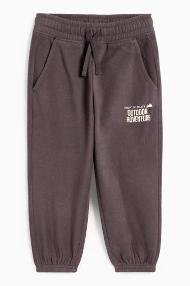 Children Boys - Fleece joggers - dark gray