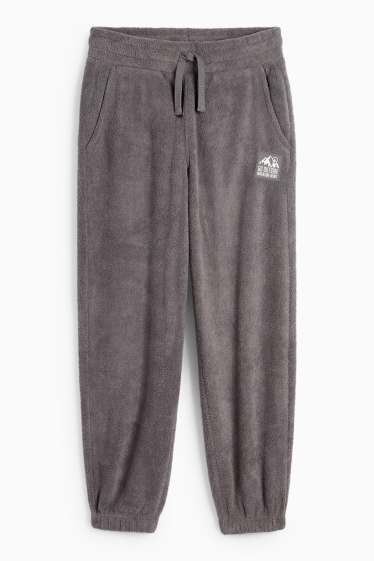 Copii - Băieți - Pantaloni de trening de fleece - gri