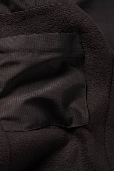 Copii - Băieți - Pantaloni de trening cargo din fleece - negru