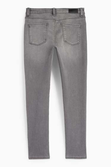 Copii - Fete - Skinny jeans - jeans termoizolanți - denim-gri