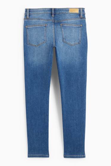 Copii - Fete - Skinny jeans - jeans termoizolanți - denim-albastru