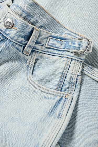 Copii - Fete - Balloon jeans - denim-albastru deschis
