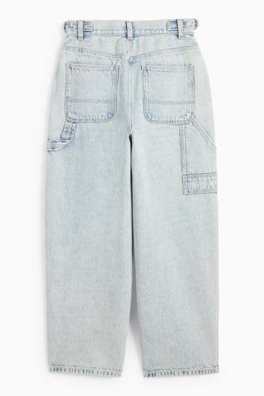 Copii - Fete - Balloon jeans - denim-albastru deschis