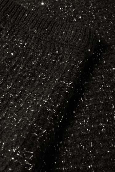 Dámské - Buklé minisukně - strukturovaná - černá