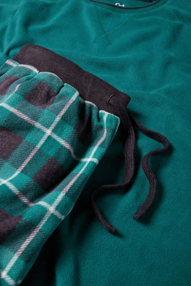Bărbați - Pijama de iarnă - verde închis