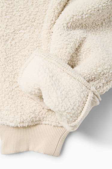 Copii - Băieți - Pantaloni de trening de fleece - alb-crem