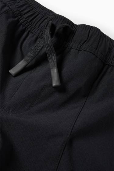 Copii - Băieți - Pantaloni cargo termoizolanți - negru