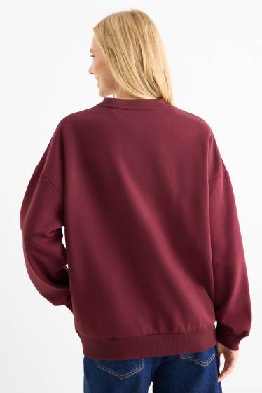 Femmes - Sweat - rouge foncé