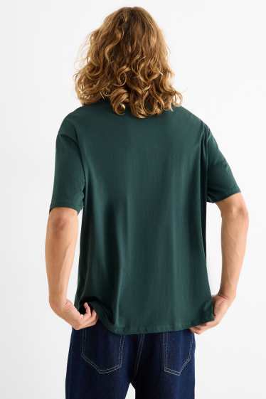 Bărbați - Tricou - relaxed fit - verde închis