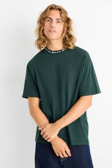 Bărbați - Tricou - relaxed fit - verde închis