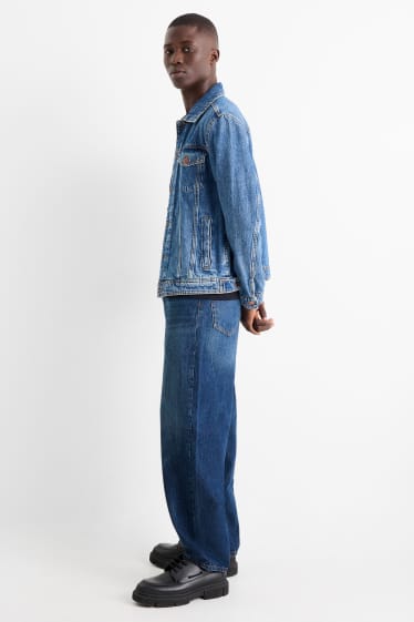 Pánské - Barrel jeans - džíny - modré