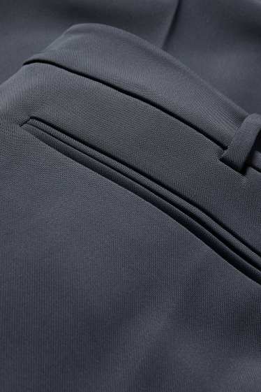 Femei - Pantaloni de stofă - talie înaltă - wide leg - albastru