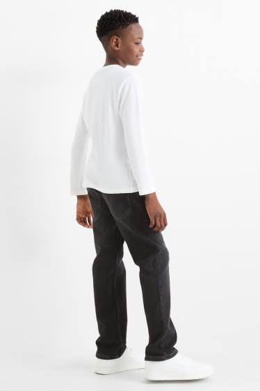 Copii - Băieți - Straight jeans - jeans termoizolanți - jog denim - denim-gri