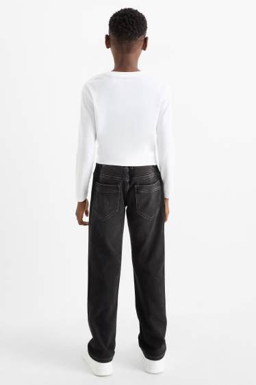 Copii - Băieți - Straight jeans - jeans termoizolanți - jog denim - denim-gri