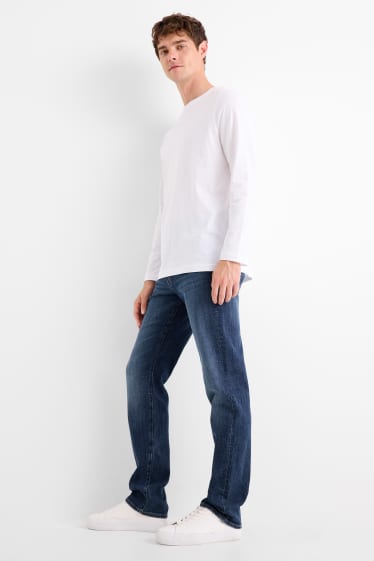 Bărbați - Straight jeans - LYCRA® - denim-albastru