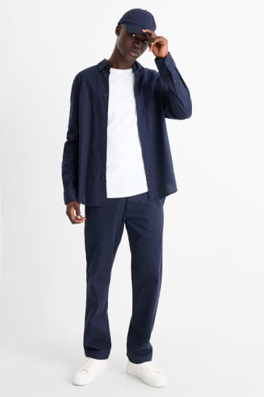 Bărbați - Chino - regular fit - albastru închis