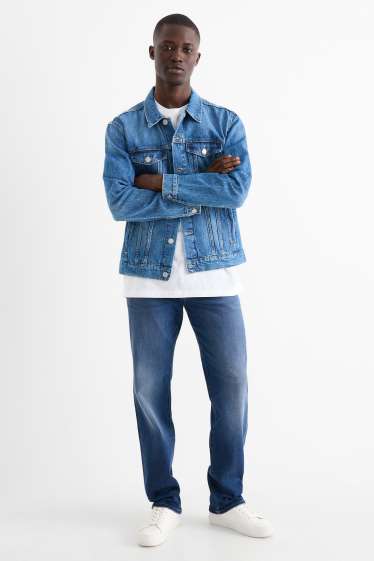 Bărbați - Straight jeans - jeans termoizolanți - LYCRA® - denim-albastru
