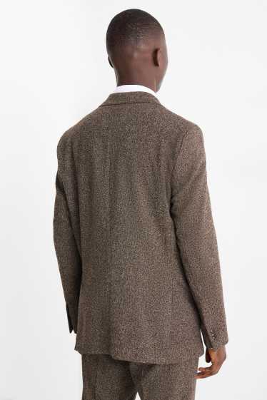 Bărbați - Sacou modular - regular fit - stretch - structurat - maro