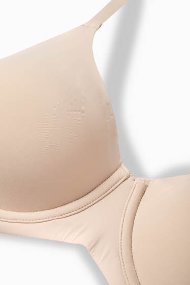 Femei - Sutien cu armătură - FULL COVERAGE - LYCRA® - bej deschis