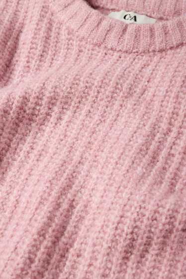 Dames - Trui - geribd - roze